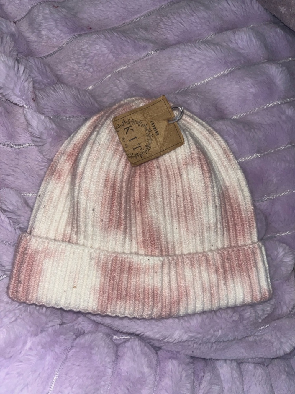 K.I.T. By EG Pink Tie-Dye Beanie